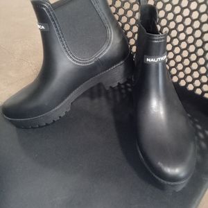 NAUTICA Rain Booties. Blk/9